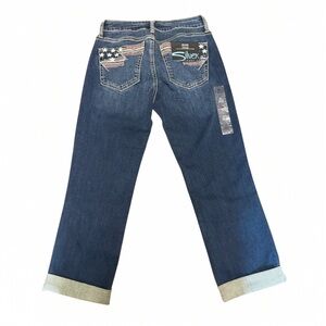 Silver Jeans Co Capri Jeans Sz 27 NWT Embroidered Pockets
